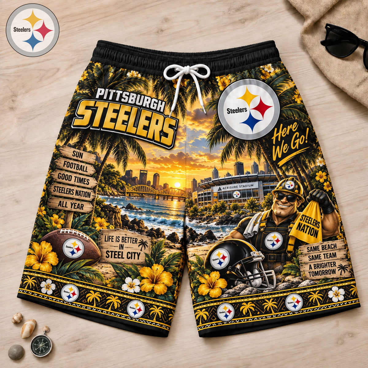Premium Hawaiian Shorts HANNN TND PIST 1609266