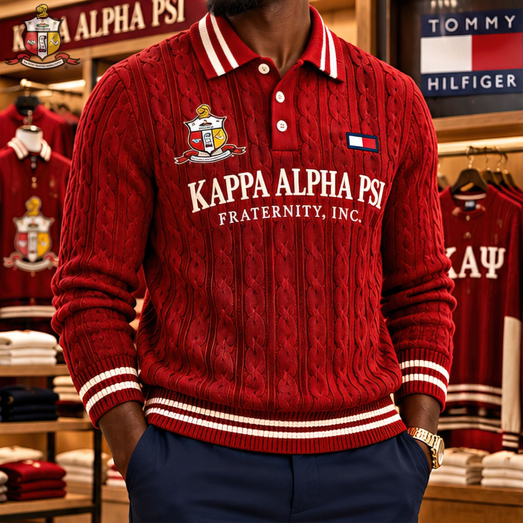 Premium Cable-Knit Polo HANNN TND KAP 3010267