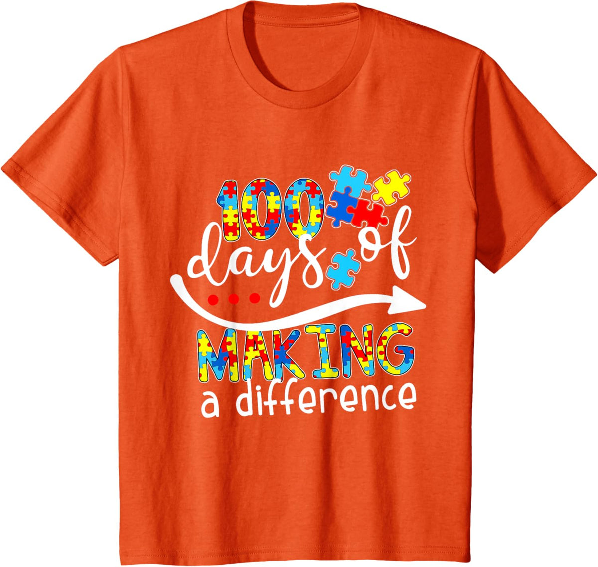 Autism 100 Days 100th day of school teacher autism awareness
