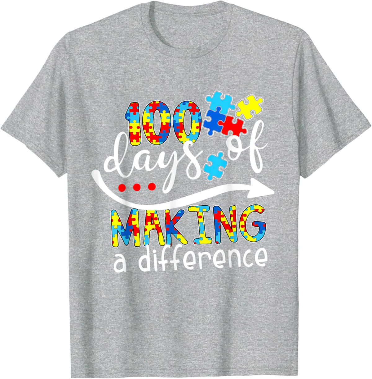Autism 100 Days 100th day of school teacher autism awareness